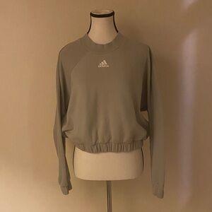 Adidas Women's sage green Sweatshirt